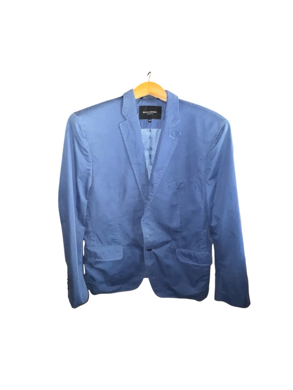 Banana Republic Men's Light Blue Casual Blazer Size 42S Tailored Fit Suit Jacket
